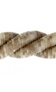 Katsuki beads 6mm Chestnut brown-grey